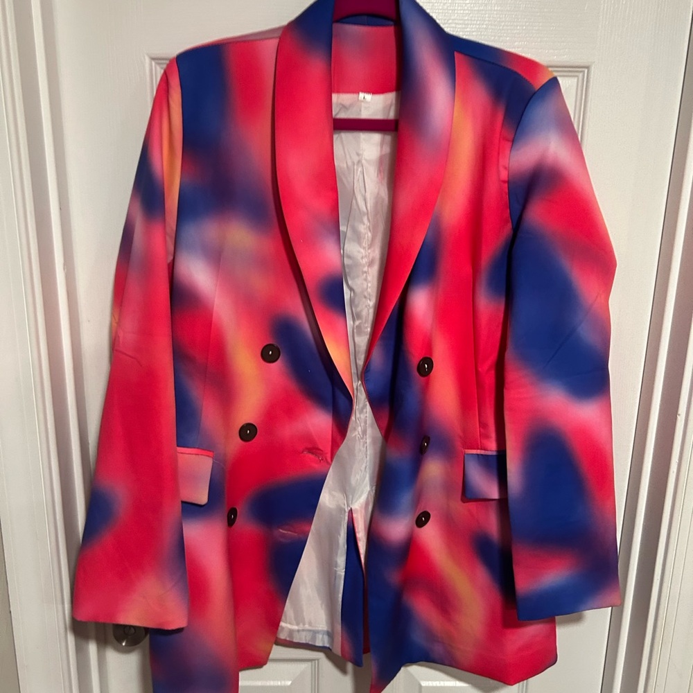 Vibrant Multicolor Womans Blazer